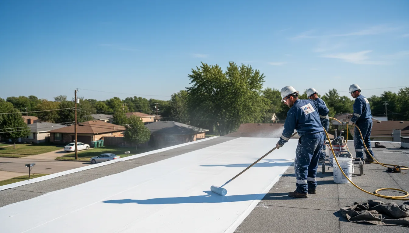 Commercial roof coating in Huntington, MA near me